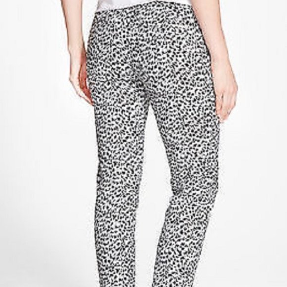 Michael Kors Miranda Jaquar Print Cotton Sateen Pants NWT Sz 12 - Picture 2 of 8